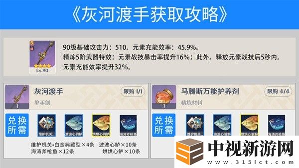 原神灰河渡手獲取攻略